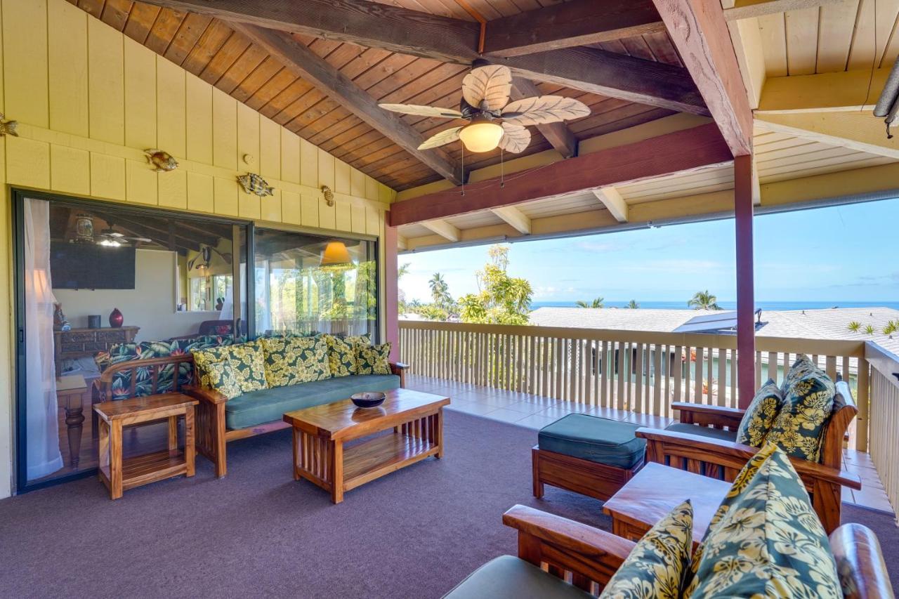 Kailua-Kona Coastal Refuge With Lanai And Ocean Views! Villa Exterior photo